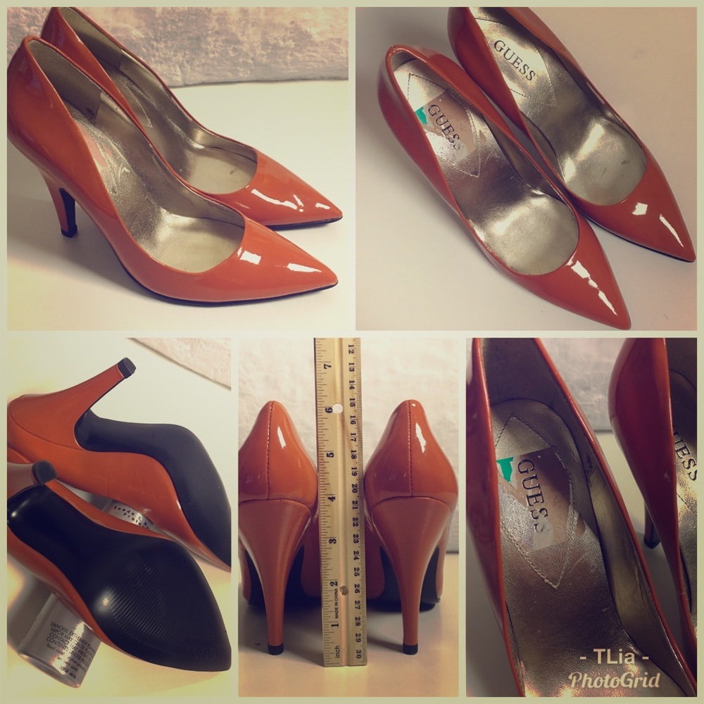 GUESS orange NEW pumps-AUTHENTIC